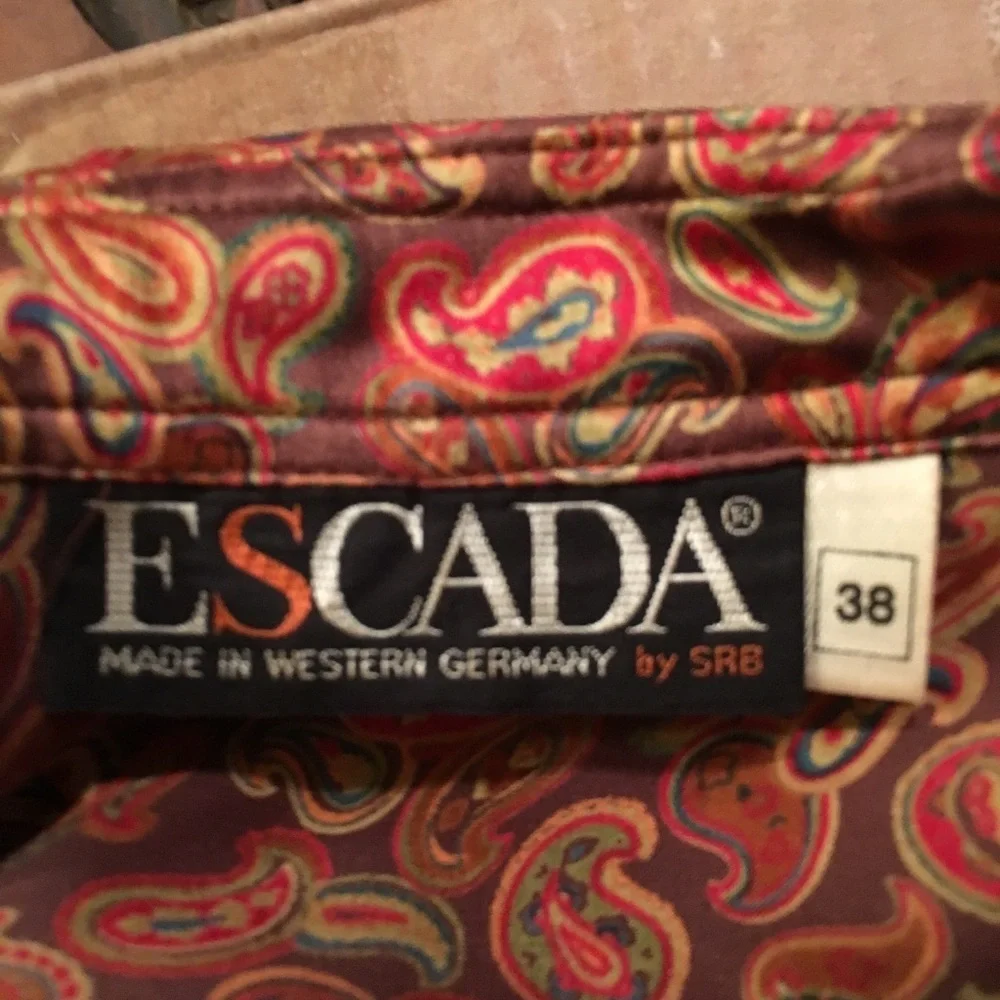 Escada Paisley Print Silk Blouse